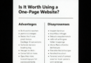 Vale A Pena Usar Site One Page? Veja Vantagens E Desvantagens